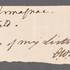 Peter Moore to Jane Porter, autograph letter signed