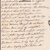 Charles James to Mrs. Porter, autograph letter signed