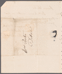 Charles James to Mrs. Porter, autograph letter signed