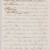 Henry Cayley to Jane Porter, autograph letter third person