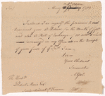 Yates, Abraham, Junr., to the Honble Robert Morris, Esq., Superintendant of Finance