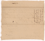 Yates, Abraham, Junr., to the Honble Robert Morris, Esq., Superintendant of Finance