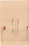 Appleton, Nathaniel, addressed to Mr. Abraham Yates Junr., Commisr. of Loans N. York, Albany