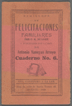 Ramillete de Felicitaciones Familiares. Cuaderno Numero 6