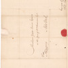 Lansing, Abraham G., addressed to Abraham Yates Junior Esquire, New York