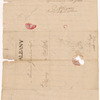 Lansing, Abraham G., addressed to Abraham Yates Junr. Esqr., New York