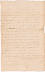 Oothoudt, Henry, addressed to Honorable Abraham Yates Junr. Esqr. in Congress, New York
