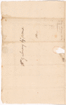 Yates, Abraham, Junr., addressed to Abm. G. Lansing Esq., Post Master, Albany