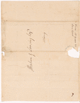 Yates, Abraham, Junr., addressed to Abraham G. Lansing Esqr., Albany