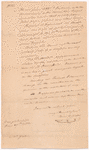 Yates, Christopher P., addressed to the Hon. Abraham Yates Esq., in Congress, New York