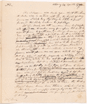 Yates, Abraham, Junr., draft of letter to Aaron Burr