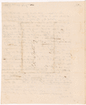 Yates, Abraham, Junr., draft of letter to Aaron Burr
