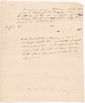 Yates, Abraham, Junr., draft of letter to Aaron Burr