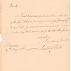 Yates, Joseph C. [Governor], addressed to Christopher Y. Lansing, Esquire, Albany
