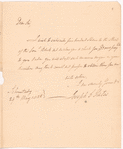 Yates, Joseph C. [Governor], addressed to Christopher Y. Lansing, Esquire, Albany