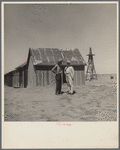 Dr. Cooke, chairman of drought committee, at abandoned farm near Guymon, Oklahoma. President's report