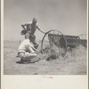Mr. Page and Colonel Harrington of drought committee at farm near Guymon, Oklahoma