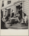 Meeting on courthouse steps. Baca County, Colorado. Drought committee