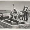 A little water for a thirsty land. Drought committee inspects artesian well irrigation project. Baca County, Colorado