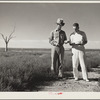 Dr. Tugwell and farmer of dust bowl area in Texas Panhandle. President's report