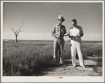 Dr. Tugwell and farmer of dust bowl area in Texas Panhandle. President's report