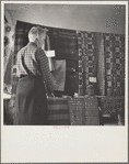 Part of the weaving exhibit prepared by the Westmoreland Homesteaders for their first fair. Pennsylvania