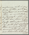 Henry Unwin Addington to Jane Porter, autograph letter signed