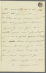 A. Andrault to Jane Porter, autograph letter signed