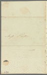 A. Andrault to Jane Porter, autograph letter signed
