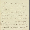 A. Andrault to Jane Porter, autograph letter signed