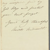 A. Andrault to Jane Porter, autograph letter signed