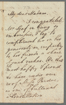 [Antroleus?] to Jane Porter, autograph letter signed