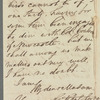 [Antroleus?] to Jane Porter, autograph letter signed