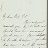 Nannette Astley to Jane Porter, autograph letter signed