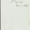 Nannette Astley to Jane Porter, autograph letter signed