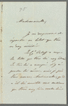 [A-----y?] to Jane Porter, autograph letter signed
