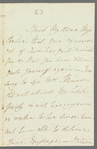 Mary [Arundell?] to Miss Porter, autograph letter signed