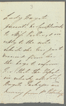 Mary Charlotte Anne Bagot to Jane Porter, autograph letter third person