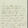 Mary Charlotte Anne Bagot to Jane Porter, autograph letter third person