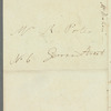 Mr. Braham to Robert Ker Porter, autograph letter third person