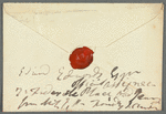 John Brodribb Bergne to Robert Ker Porter, envelope (empty)