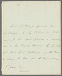 Robert Stewart, Lord Castlereagh to Robert Ker Porter, autograph letter third person