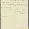 Elizabeth Cathcart, Lady Cathcart to Robert Ker Porter, autograph letter signed