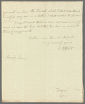 Elizabeth Cathcart, Lady Cathcart to Robert Ker Porter, autograph letter signed
