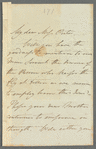 [Cookson?] to Jane Porter, autograph letter signed