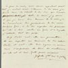 [Louise-Cordélia-Eucharis Greffulhe, Comtesse de Castellane?] to [Jane Porter?], autograph letter signed