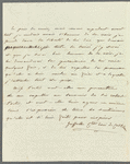 [Louise-Cordélia-Eucharis Greffulhe, Comtesse de Castellane?] to [Jane Porter?], autograph letter signed