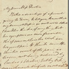 Mary Campbell to Jane Porter, autograph letter signed