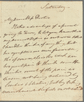 Mary Campbell to Jane Porter, autograph letter signed