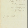 Sir Humphry Davy to Jane Porter, autograph letter signed